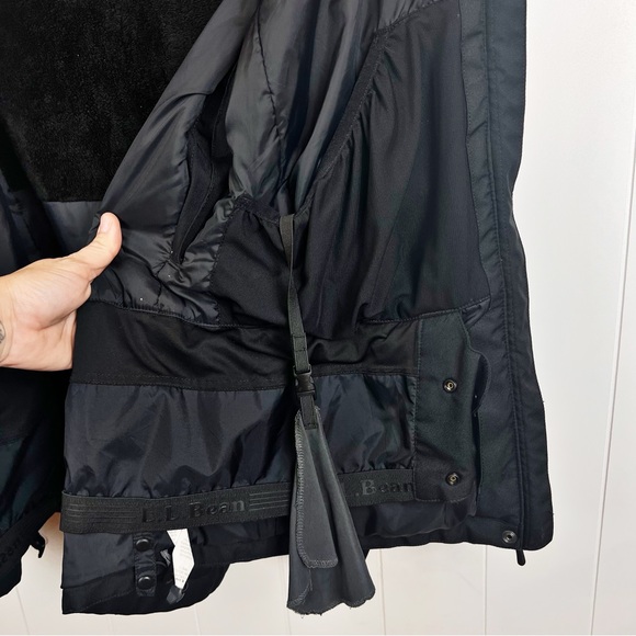 LL Bean Women's Carrabassett Ski Jacket Size L Black Insulated Primaloft Winter - Picture 10 of 16